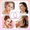 3 pairs of fashionable large round women's earrings, exaggerated European
