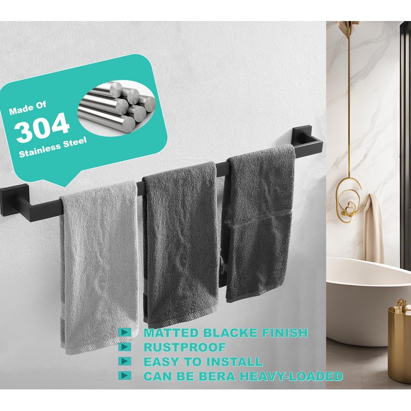 36 Inch Towel Bar for Bathroom 12/16/24/28/32/36 Inch Kitchen Towel