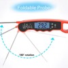 Digital Meat Thermometer, Waterproof Kitchen Thermometer with Backlight and Hold,
