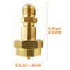 MENSI Brass Adapter with 3/8" Male Flare Thread Hook Up