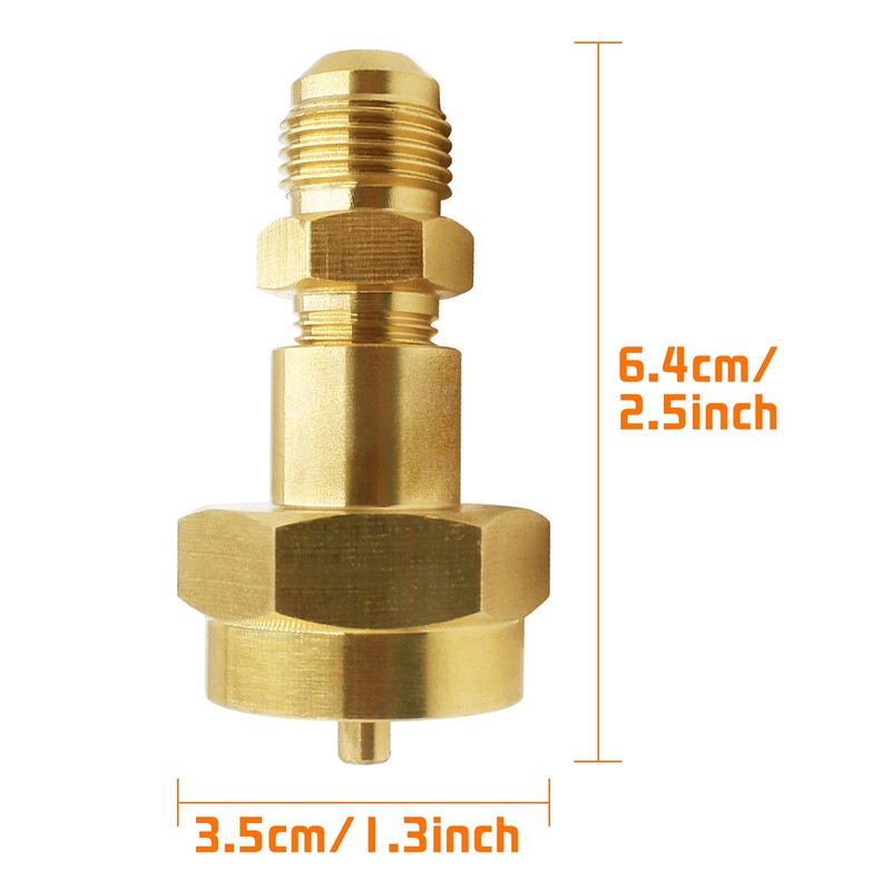 MENSI Brass Adapter with 3/8" Male Flare Thread Hook Up