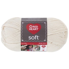 Red Heart RED HEART Soft Yarn, Off-White