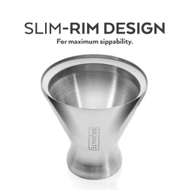 BrüMate MargTini 10oz Martini Margarita Tumbler - Made With Vacuum-Insulated Stainless Steel (Carrara)