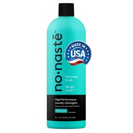 Nonaste Premium Performance Laundry Detergent - Pure Clean, 32 Fl Oz (Pack of 1) - Active Wear Laundry Detergent for Workout Clothes & More - Unscented, Gentle & Color Safe Sport Laundry Detergent