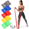 5 Pcs Resistance Bands, Professional Exercise Bands Elastic Stretch Bands