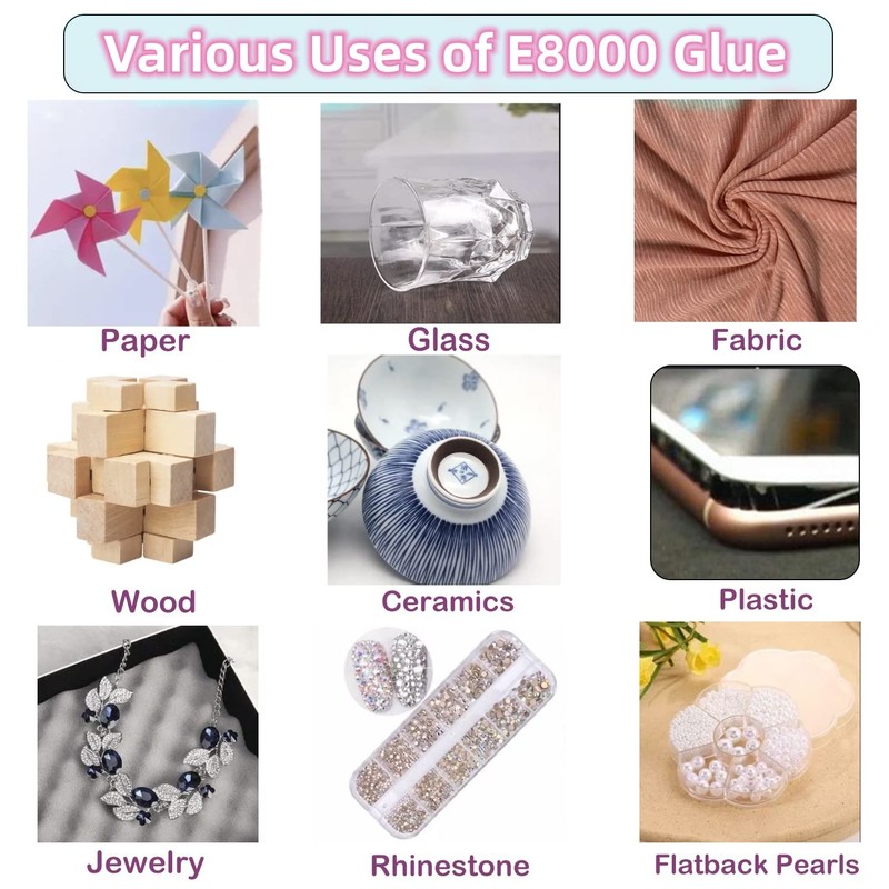 YiJieWZT E-8000 Adhesive Multi-Function Glues,Super Glue Suitable for Phone Screen