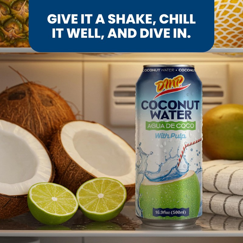 De Mi País Coconut Water with Pulp – Natural Coconut