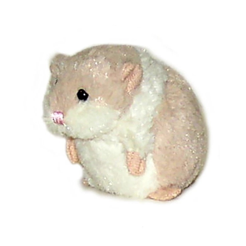Ganz Plush Beige Lil Hamster Stuffed Animal NEW
