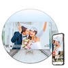 Frameo Round Digital Picture Frame – WiFi Mirror Touchscreen Display,
