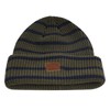 CLAPE Unisex Leather Patch Beanie Knitted Hat Soft Warm Beanie