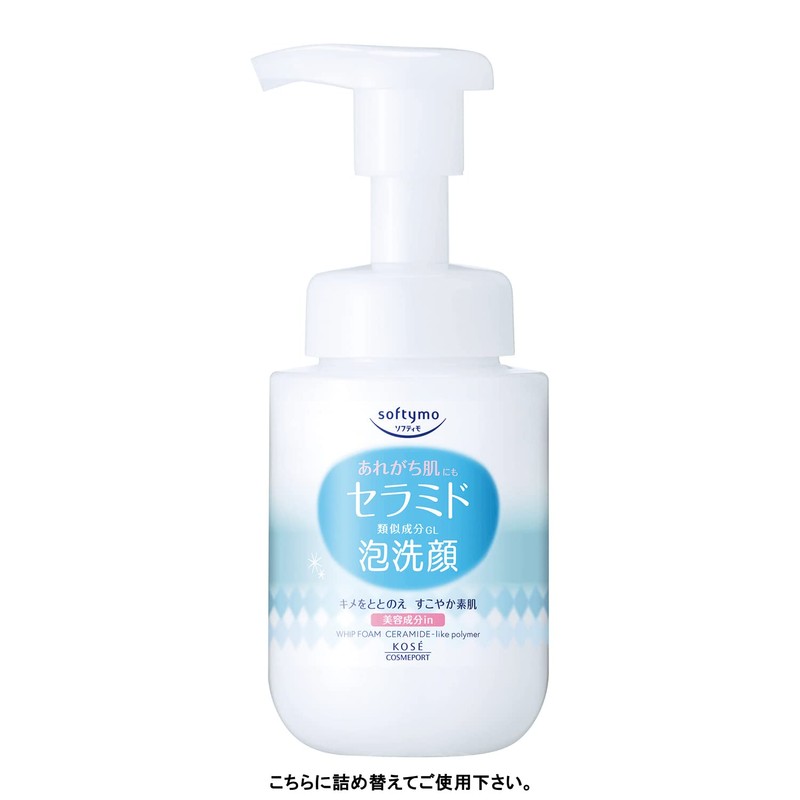 Kose Softymo Foaming Facial Wash (with Ceramides), Refill, 130 mL,