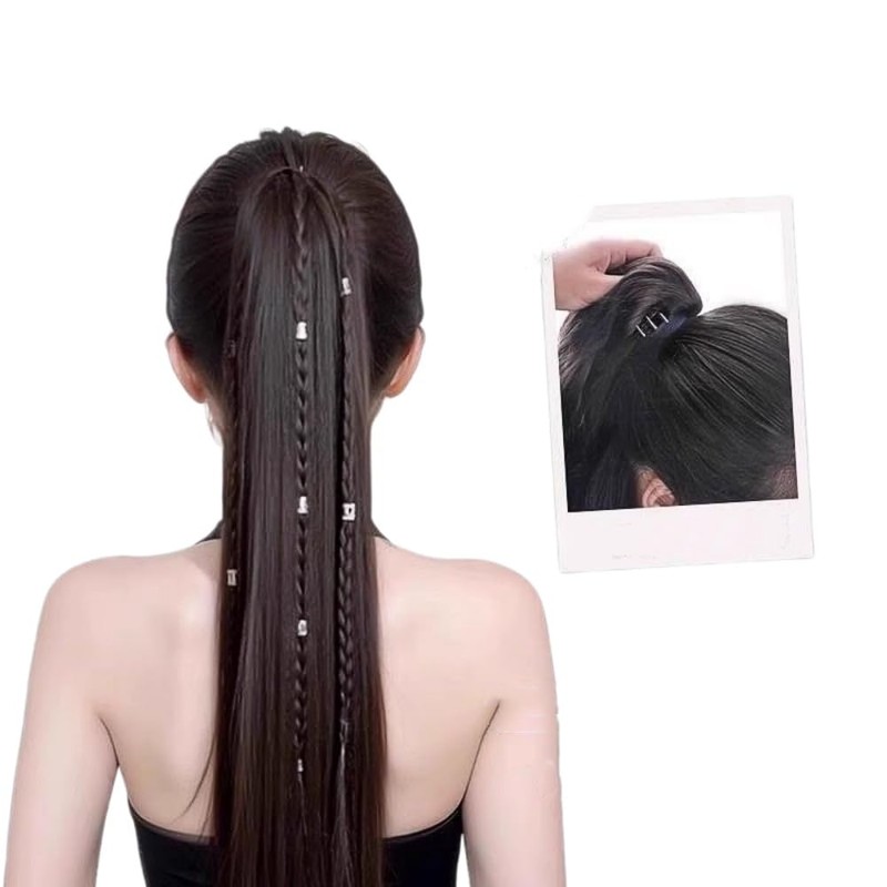 18inch Claw Clip Ponytail Hair Extension,High Temperature Fiber