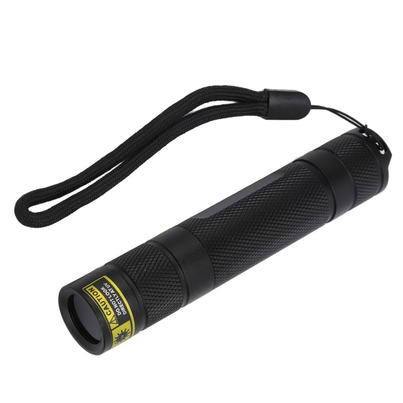UV Flashlight LED 365nm Aluminium Alloy Battery Powered Widely Used