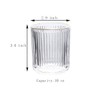 Gaolinci 2 Pcs Glass Tumbler Cup,Toothbrush Holder, Bathroom Cups, 10