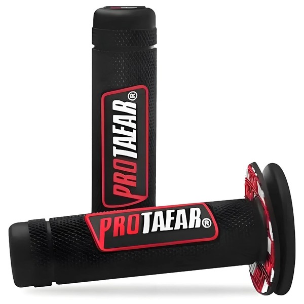 Vexillaris 7/8" Motorcycle Handlebars, Universal Grips, ATV Twist Throttle, Non-Slip