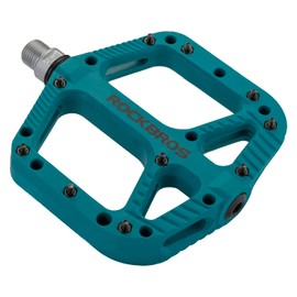 ROCKBROS Mountain Bike Pedals, Non-slip MTB Nylon Fiber Pedals, 3 Sealed Bearings Bicycle Cycling Pedals, 9/16 Inch Bicycle Pedals Flat, Lightweight and Wide Flat Platform Pedals