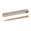 Nakano MM-533 Chopsticks and Chopstick Case Set, Cat, White, Approx.