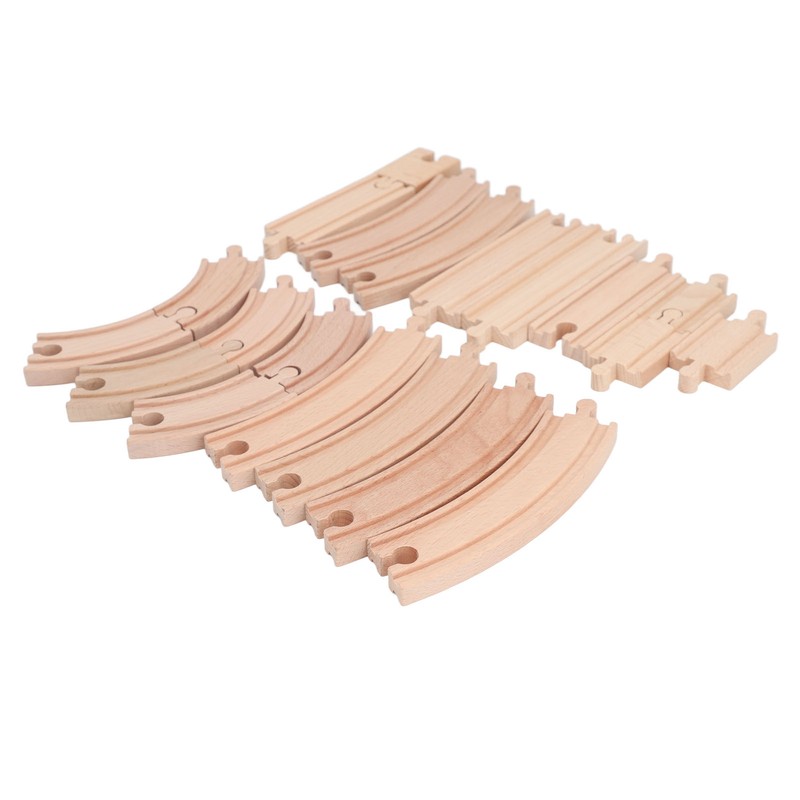 Wooden Train Track Set for Toddlers Assembly Kit Building Toys