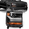 VLINCAR Headlight Assembly Compatible with Chevy Silverado 1500 2016 2017