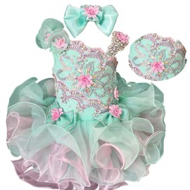 Jenniferwu Baby-Girls Moderno/Ajustado, Menta, Azul, 3 Años