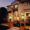 MYHXQ Dusk to Dawn Outdoor Post Lights with Pier Mount