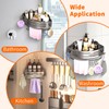 OKEJUNYE Corner Shower Caddy Suction Cup, Shower Shelves Organizer for