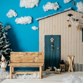 Christmas Fake Snow Decor, Fiber Artificial Snow Cotton Snow Fluffy Indoor Decoration, Flame Resistant Snow Blankets for Winter Mantle Village, Nativity, Christmas Decoration