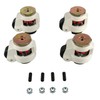 Homend 4 Pack Leveling Casters GD-80S Stem Mounted Leveling Caster