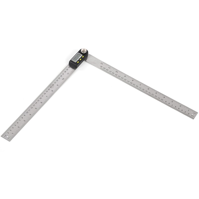 Digital Angle Finder LED Display Stainless Steel Metric Imperial 360°
