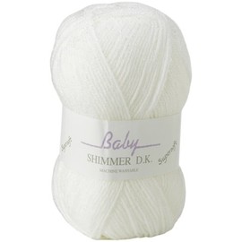 James C Brett Baby Shimmer DK Wool/Yarn - BS4 White