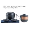 Travel Tea Set Portable Anti Burn Mini Ceramic Teapot Infuser