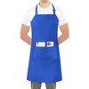 Utopia Kitchen Adjustable Bib Apron (2-Pack) Water Oil Resistant Chef