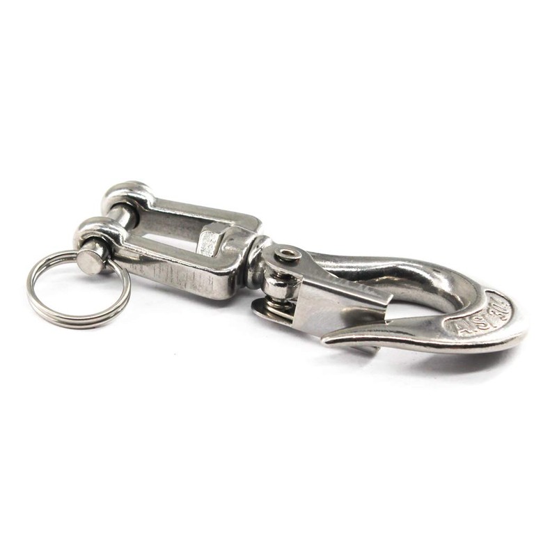 304 Stainless Steel Swivel Eye Lifting Hook American Type Safety