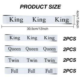 Bed Sheet Organizer Bands Set, 8 Pcs Elastic Sheet Closet Organization, Sheet Bands Straps Bedding Bands for Closet Organizer for Pillow Cases Duvet Bed Sheets Wardrobe Bedroom