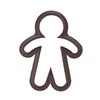 GINGERBREAD MAN FAIRY FOLK TALE CHRISTMAS OUTLINE COOKIE CUTTER MADE