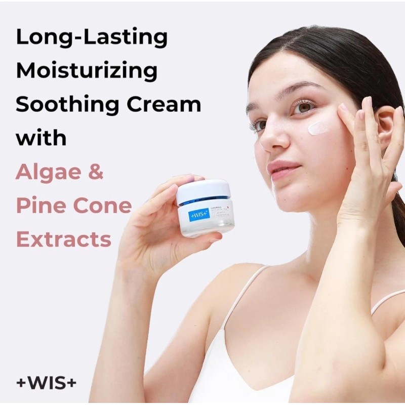 PLUS WIS Long-Lasting Moisturizing Repair Cream Daily Face Care w/