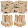 CHEF ROYALE Kraft Ripple Cups Full Box Without Lids (500