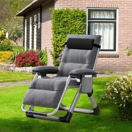 ABORON Zero Gravity Lounge Chair Recliner Folding Patio Lawn Chaise Reclining