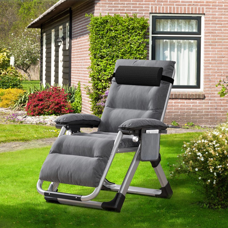 ABORON Zero Gravity Lounge Chair Recliner Folding Patio Lawn Chaise