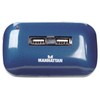 Manhattan AC-2635 Hub USB V2.0 7 Ptos Azul con Fuente,