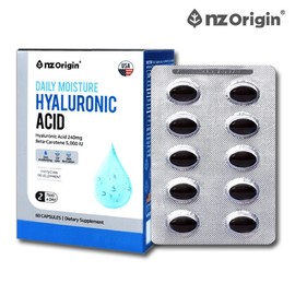 Hyaluronic Acid Nutrient Skin Moisturizing Inner Beauty 60 Capsules 1 Month Supply USA Angel Origin Daily Moisture Hyaluronic Acid / 히알루론산 영양제 피부 보습 먹는 이너뷰티 60캡슐 1개월분 미국 엔젯오리진 데일리 모이스처 하이루론산