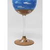 Hand Painted Wine Glasses - Beach and Sand (Set of