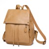 Everfunny Women Backpack Waterproof Anti-theft Lightweight PU Fashion Leather Shoulder