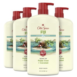 Old Spice Fresher Body Wash for Men, Fiji with Palm Tree Scent, 30 fl oz (Pack of 4)