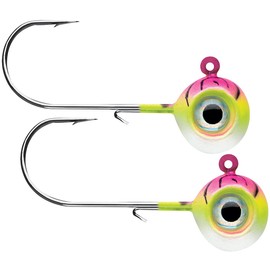 VMC Neon Moon Eye Jig 1/32 Pink Fire UV, Multi, One Size (NME132-PFU)