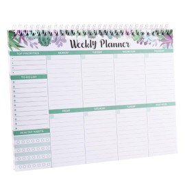 Candcamp Weekly Planner Pad Meal Planner Book 52 Sheets to Do List Diary Study Tracking Notebook Weekly Notepad for Desk Teacher Revision Work Office Academic Organizes Schedules Back to School Use
