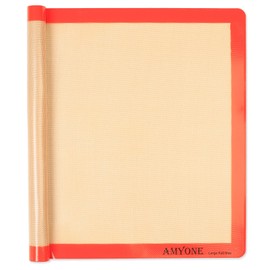 AMYONE Silicone Baking Mats for Full Size Sheet Pan, Non-Stick Silicone Baking Sheet Liners for Cookies/Pastries/Chicken/Vegetables, Food Grade Silicone Mat for 18 x 26-inch Full Baking Pans, 1 PCS