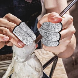 [ebullient] Finger Protection Sacks, Finger Sacks, Anti-Cut, 30 Pieces, Finger Protection Sacks, Finger Protection Cap, Cut Resistance Level 5, Finger Protection, Finger Sleeves, Gardening, Carpentry