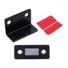 1-1/2" Cabinet Magnetic Catch 4Pcs Black, 0.08 inch Thin L-Shaped