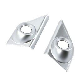 TOTMOX Front Door Speaker Cover Panel Ring Front Horn Decoion Trims Chrome Silver, 2 PCS/Set Compatible with Honda CR-V 2017-2021